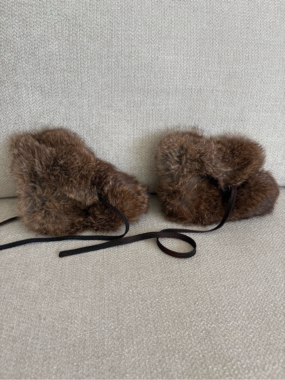 Baby Brown Fur Booties